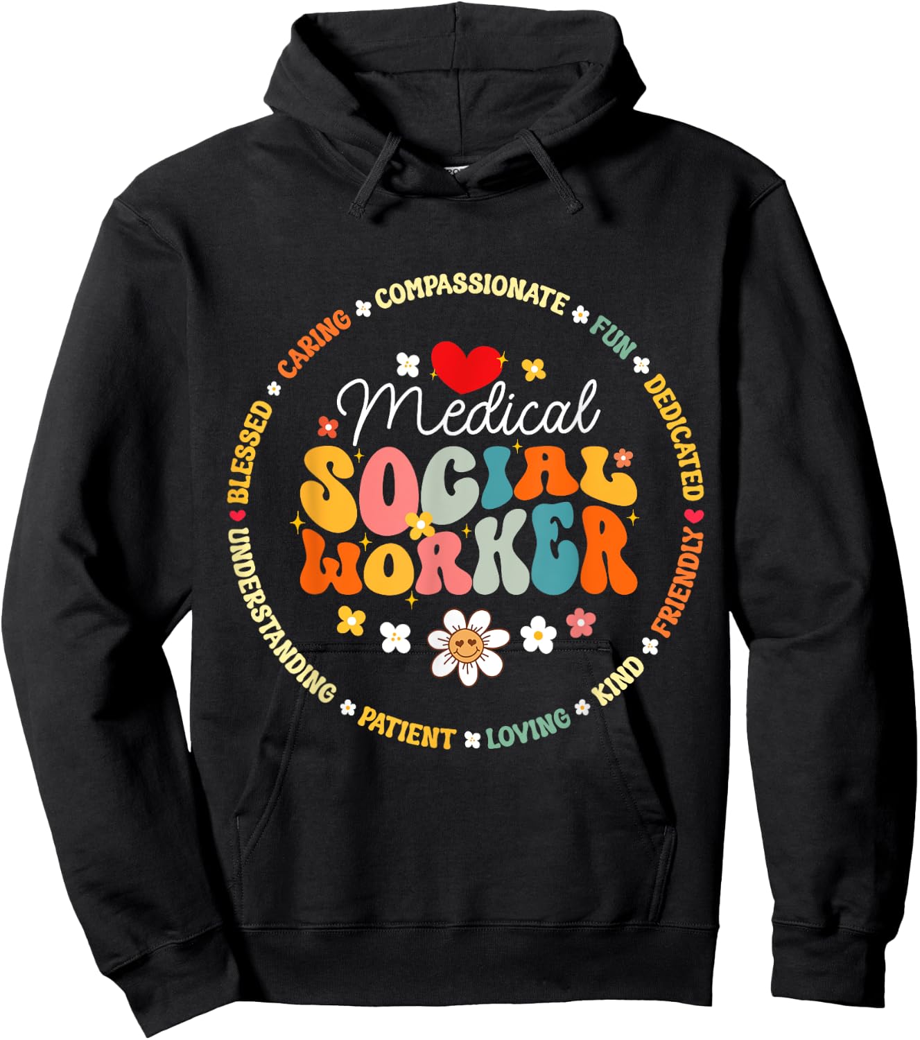 Medical Social Worker MSW Appreciation Nurse Hoodie - Hoodie | Black