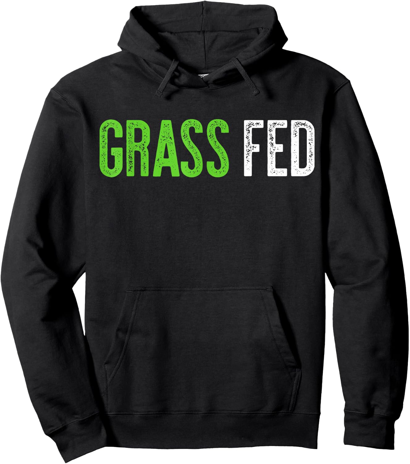 Grass Fed Shirt Men Women Kids Vegetarian Hoodie - Hoodie | Black