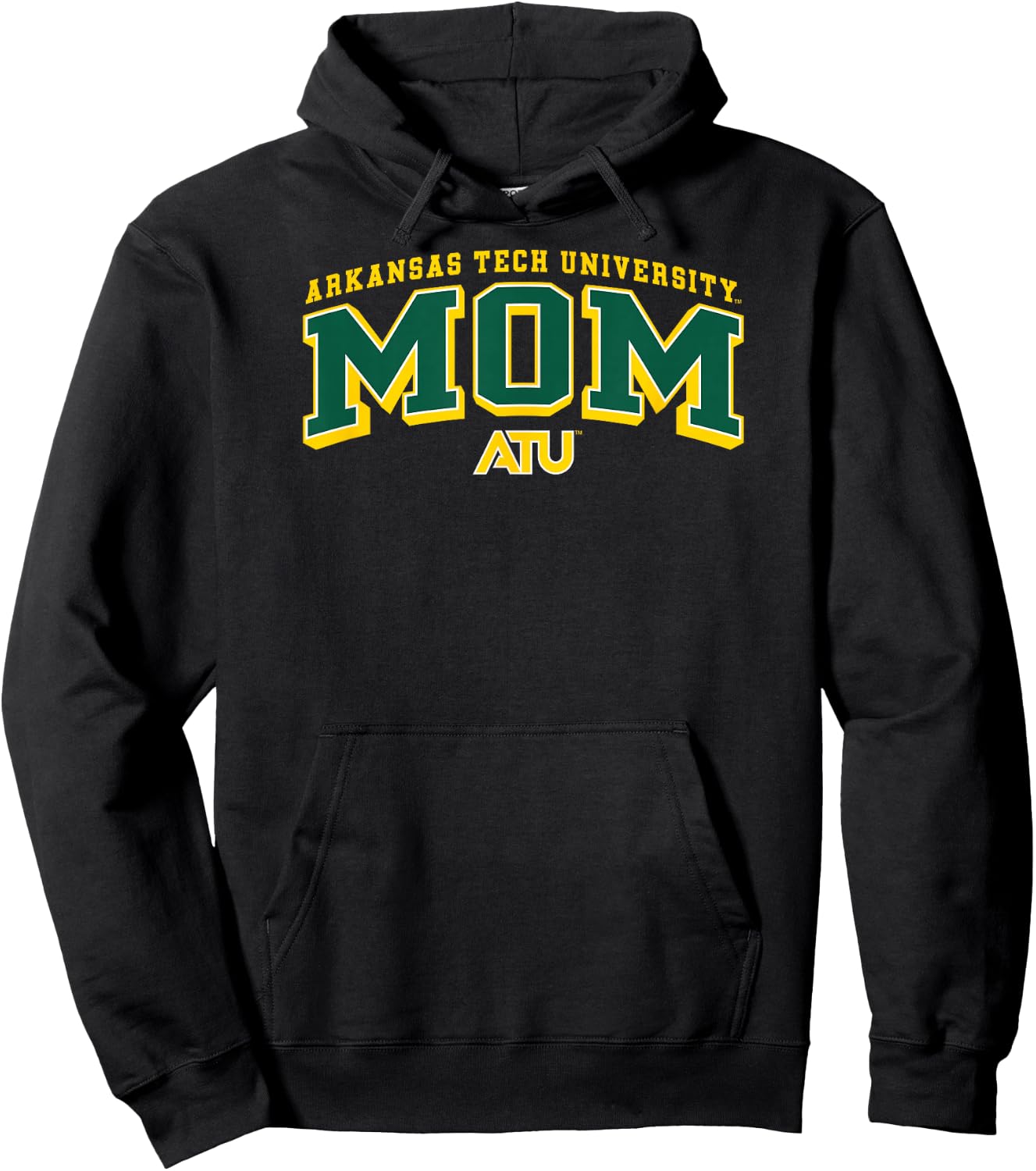 Arkansas Tech Wonder Boys Mom Arch Green Officially Licensed Hoodie - Hoodie | Black