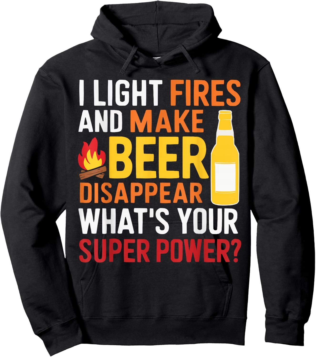 Firepit Outdoor Camp Fire Pit Camping Campfire Hoodie - Hoodie | Black
