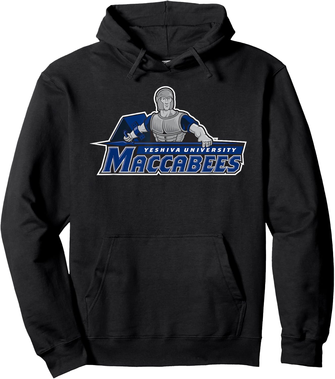Yeshiva University Maccabees Logo Hoodie - Hoodie | Black