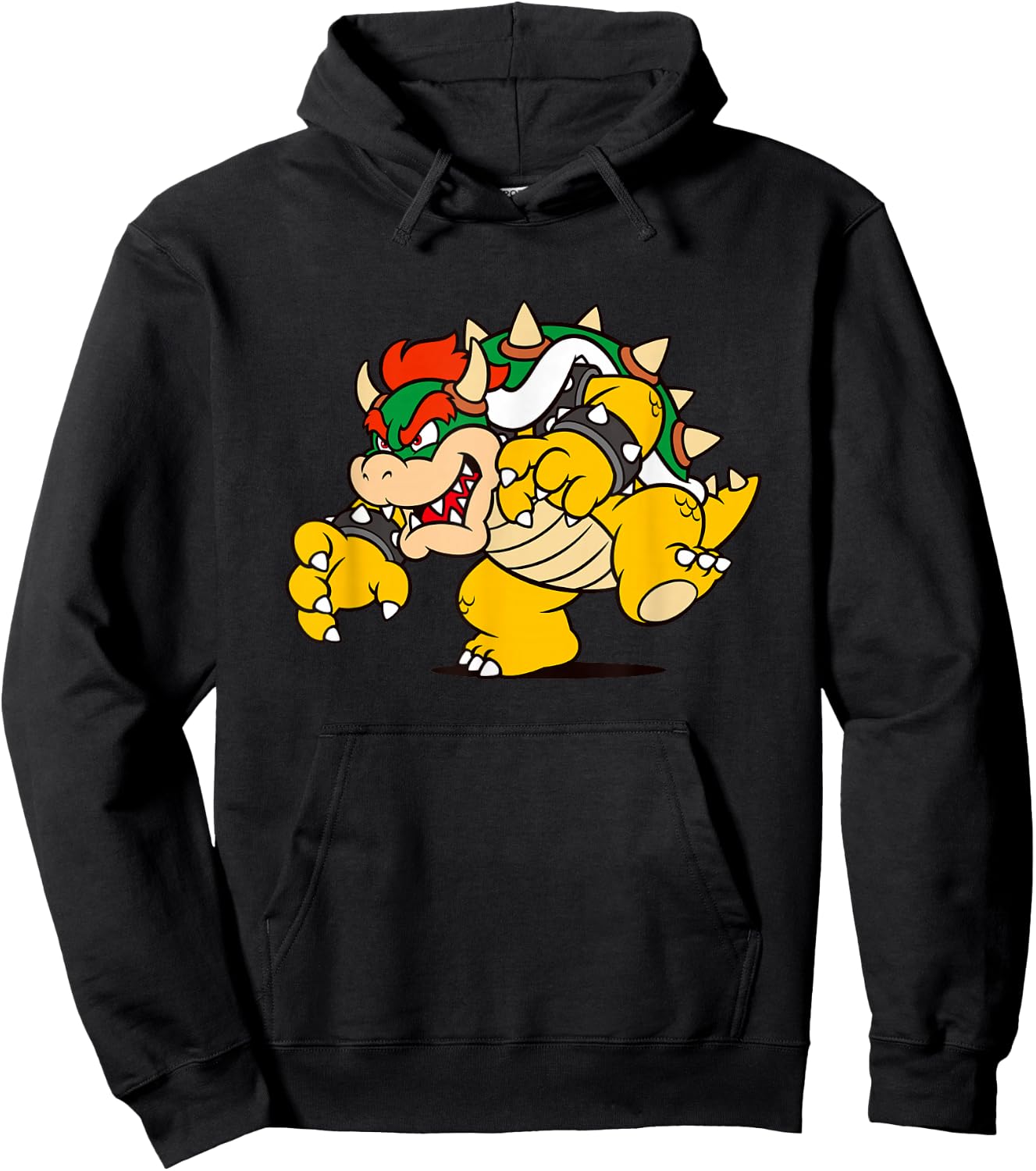 Super Mario Bowser Big Bad Classic Portrait Hoodie - Hoodie | Black