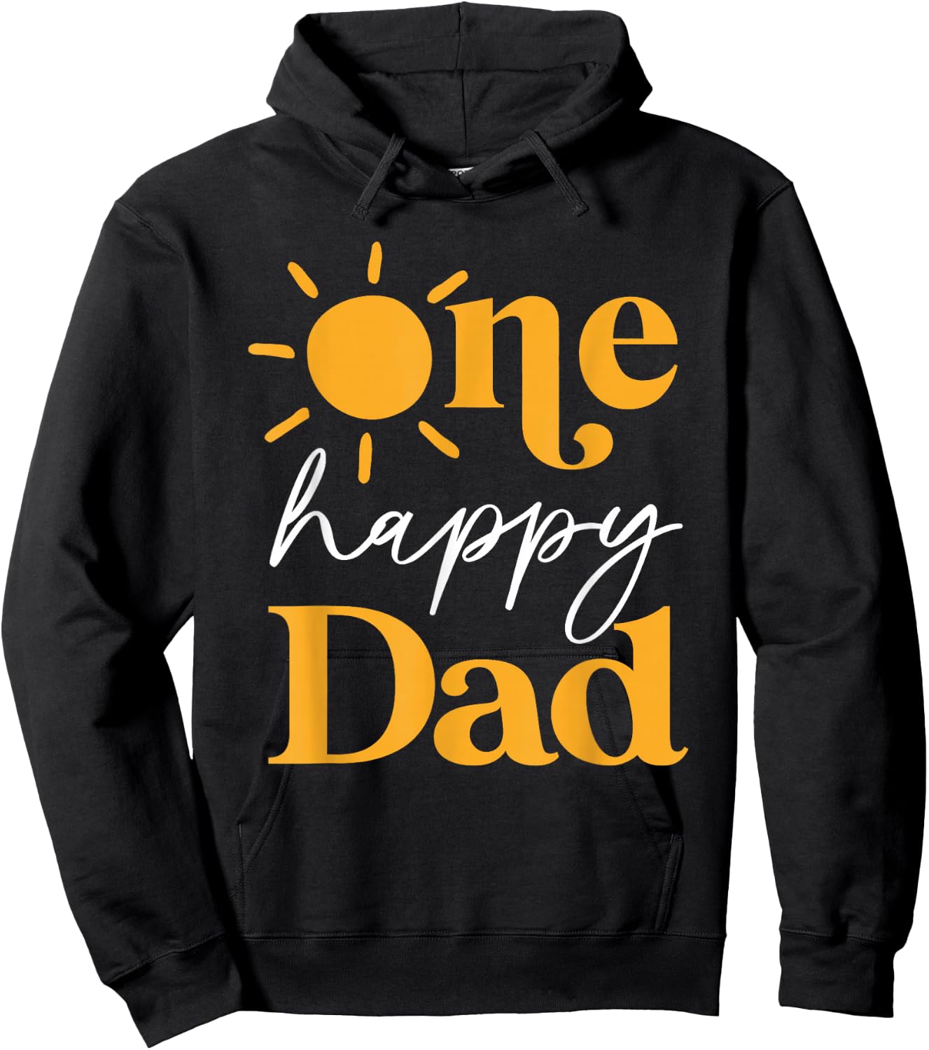 One Happy Dad of The Birthday First Trip Around the Sun Hoodie - Hoodie | Black