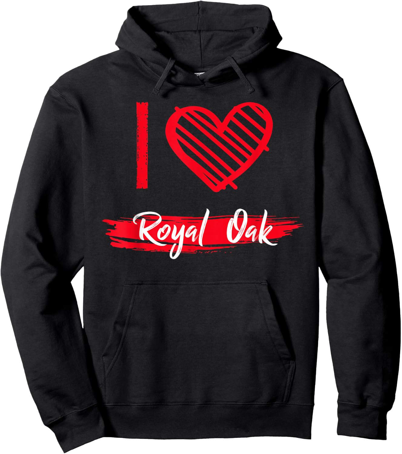 I Love Royal Oak I Heart Royal Oak Hoodie - Hoodie | Black