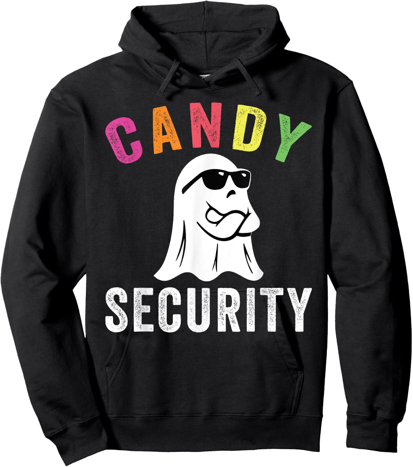 Halloween Costume Halloween Candy Security Funny Ghost Hoodie - Hoodie | Black