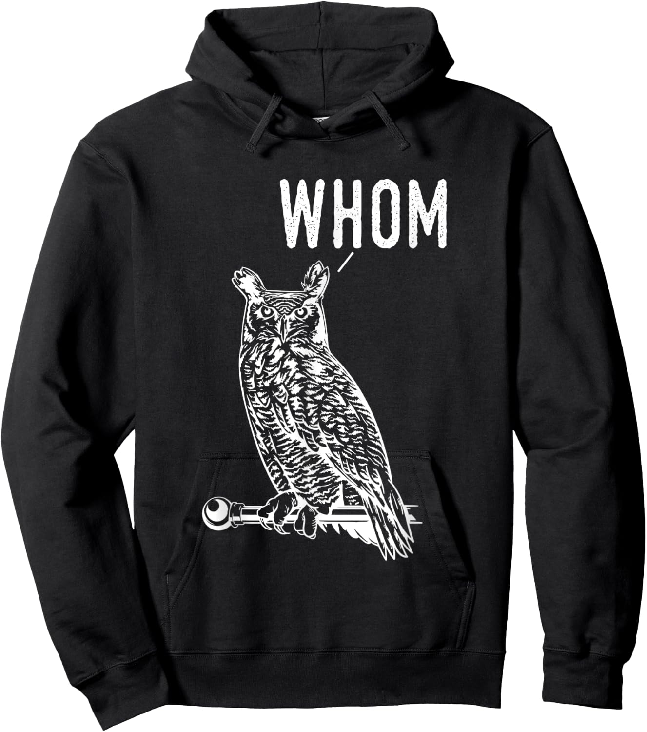 Whom Funny Spooky Own English Teacher Grammar Expert Men Women Hoodie - Hoodie | Black