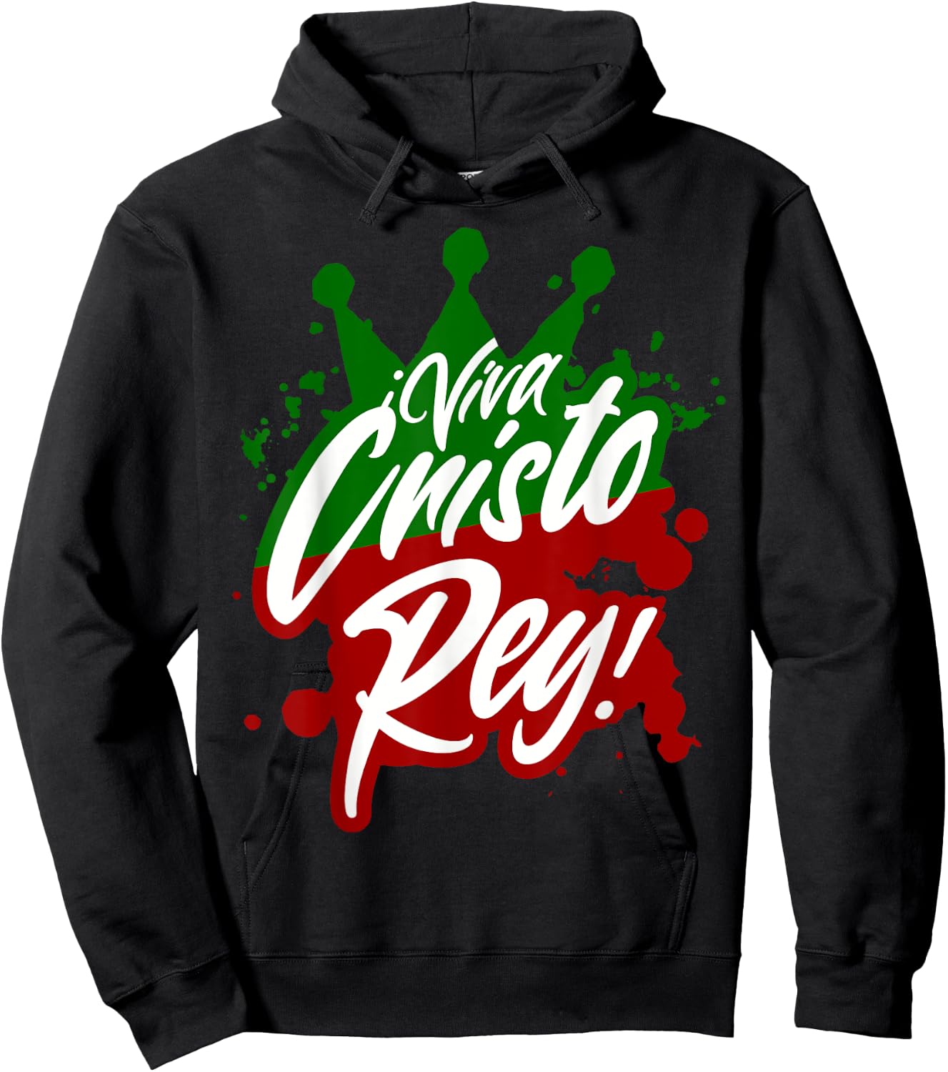 Viva Cristo Rey Cristeros War Mexican Catholic Spanish Hoodie - Hoodie | Black