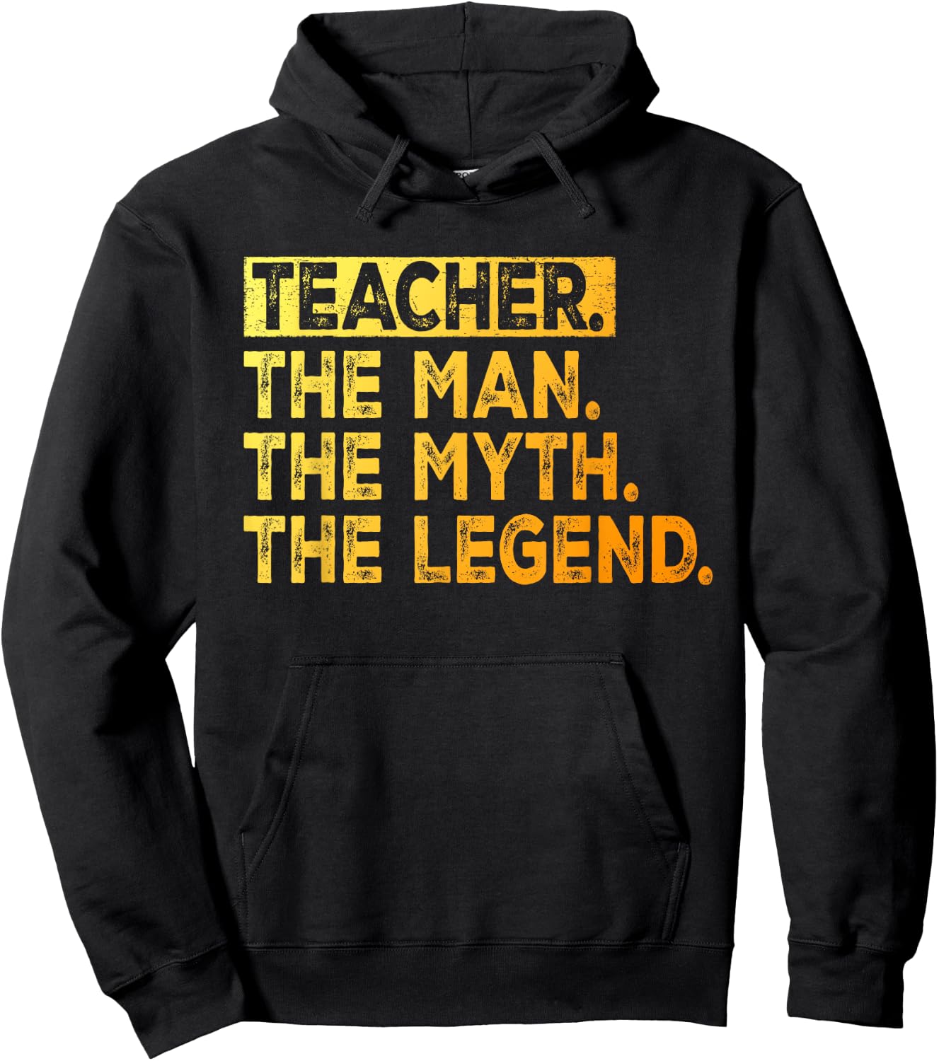 Teacher The Man The Myth The Legend School Teacher Hoodie - Hoodie | Black