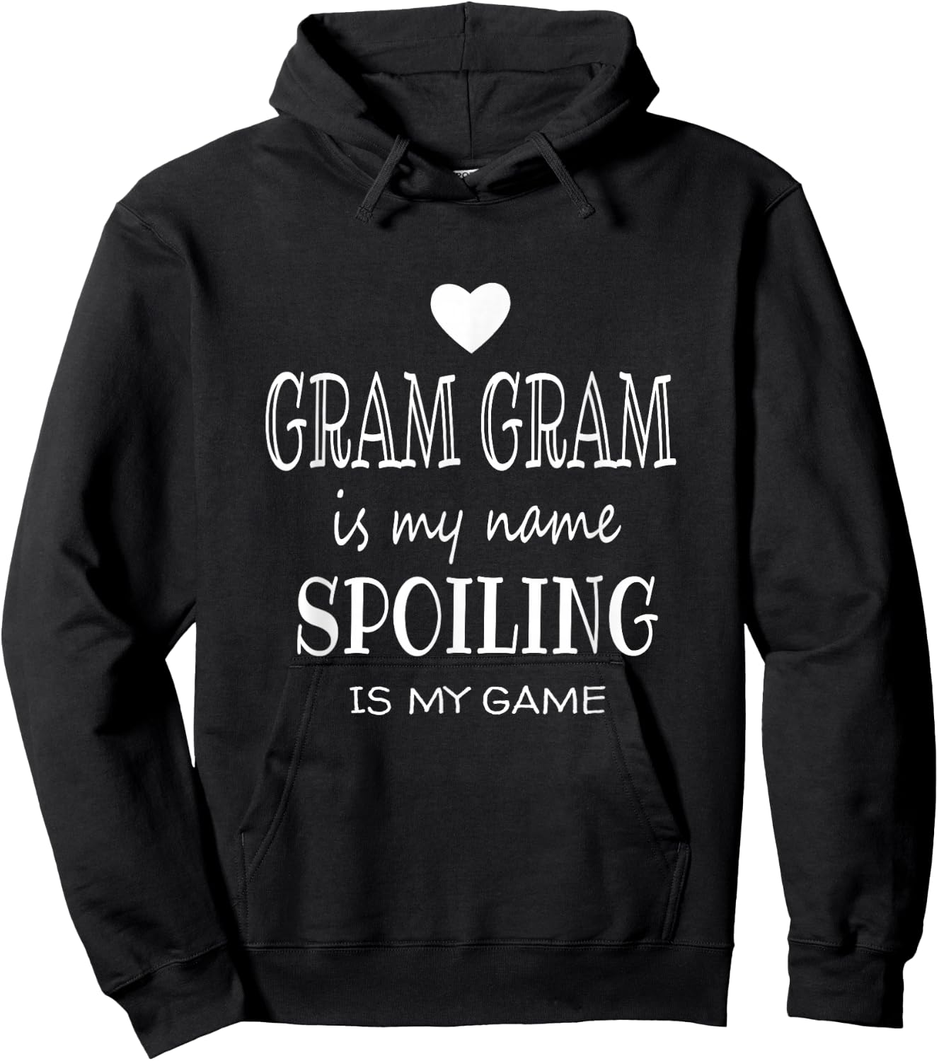 Gram Gram Is My Name Funny Graphic Grandmother Grandma Gifts Hoodie - Hoodie | Black