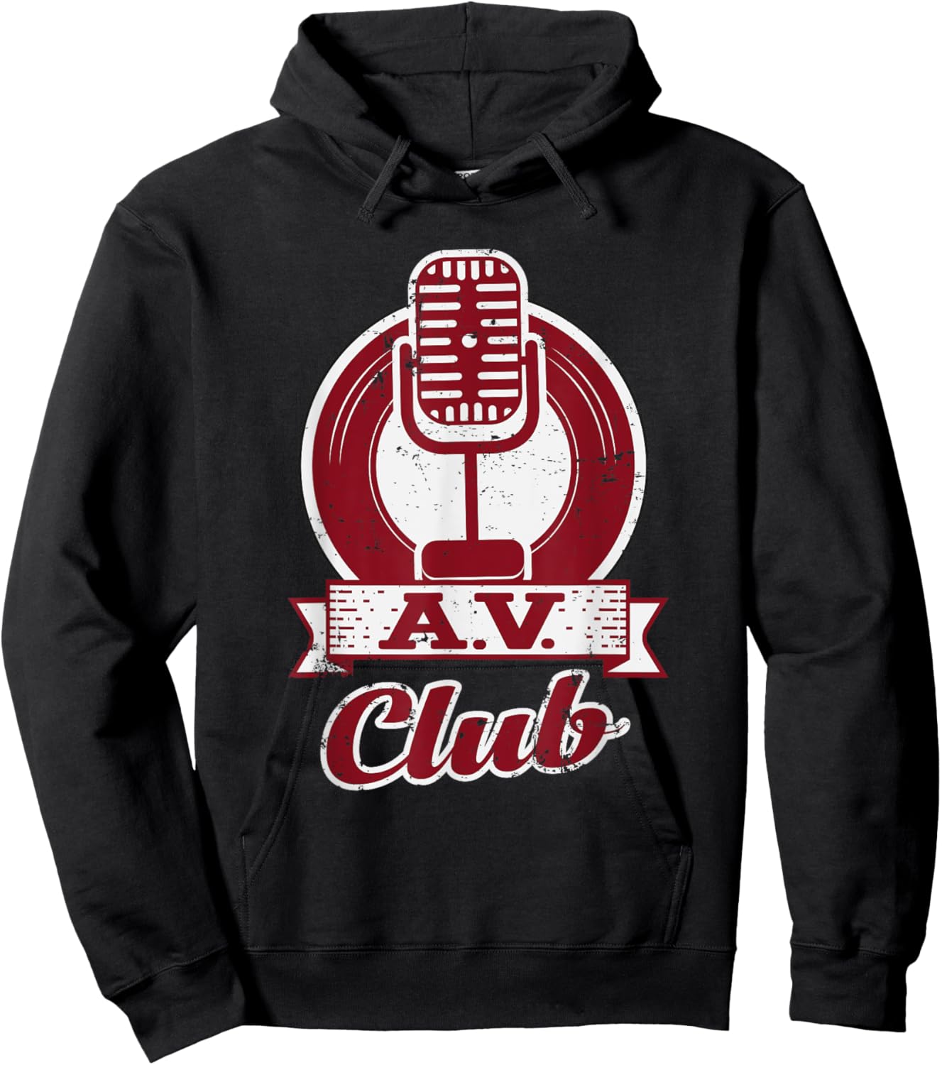 AV Club Funny Cute Retro Hoodie - Hoodie | Black