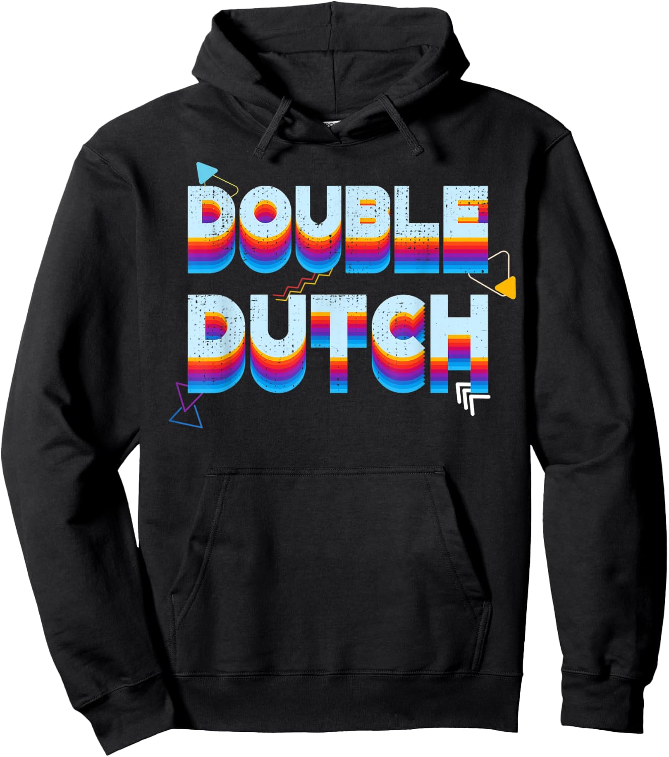 Double Dutch Shirt Childhood Games From the 80s 90s Costume Hoodie - Hoodie | Black