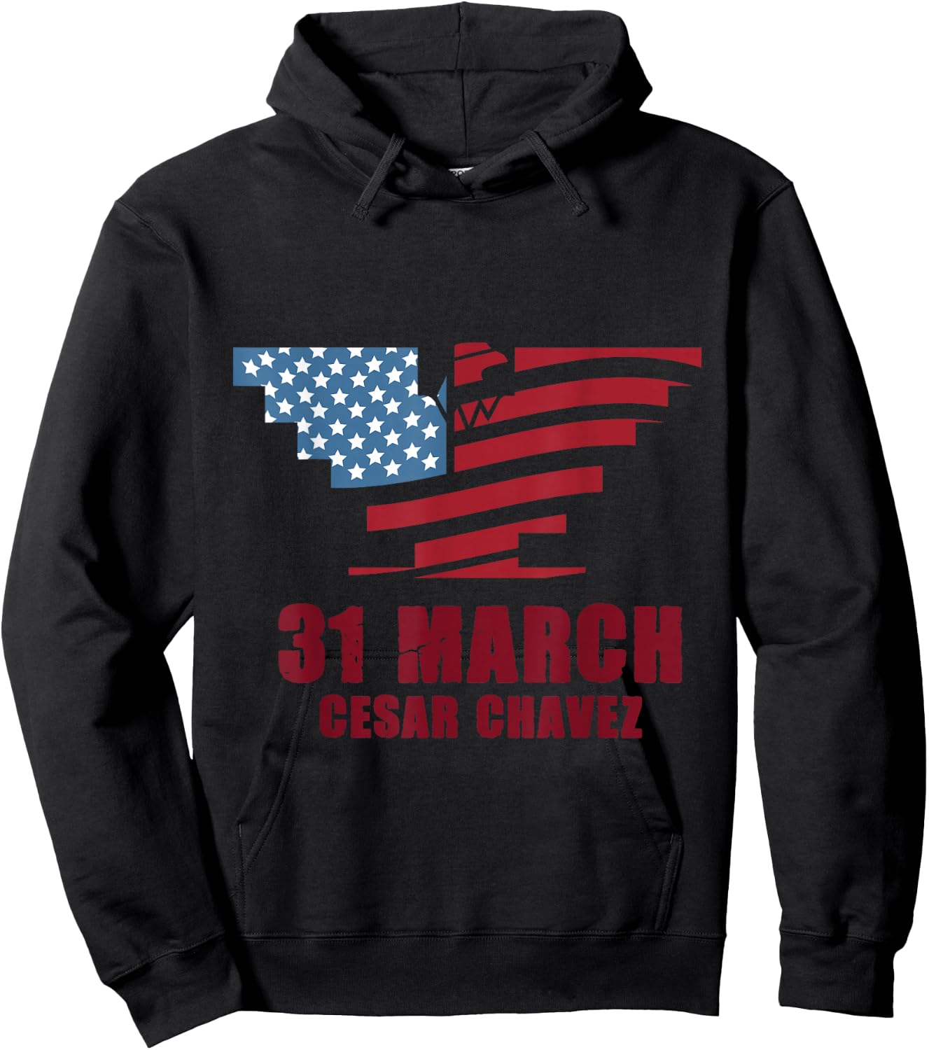 Cesar Chavez Day March 31 Si Se Puede Hoodie - Hoodie | Black