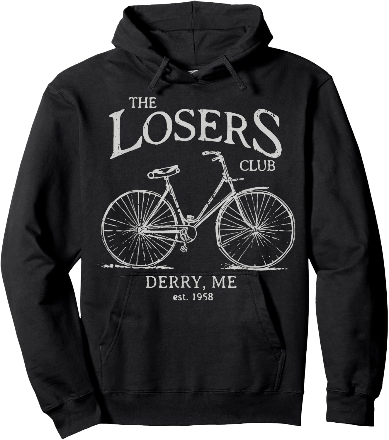 The Losers Club Horror Scary Movies Vintage Bike Halloween Hoodie - Hoodie | Black