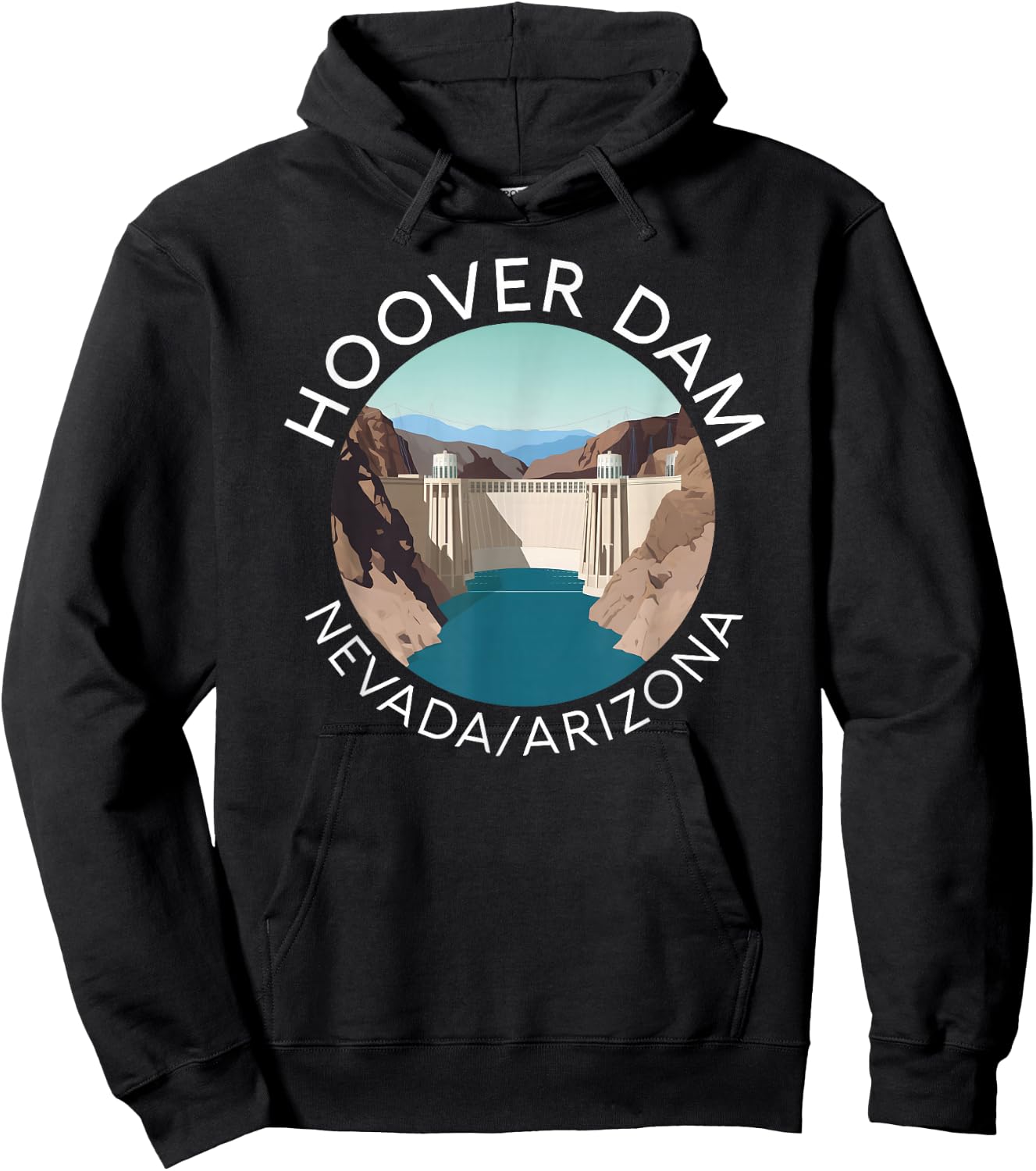 Hoover Dam Nevada Arizona Colorado River Engineering Vegas Hoodie - Hoodie | Black