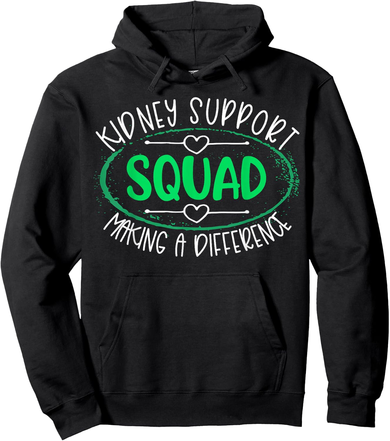 Kidney Support Squad Making A Difference Kidney Disease Hoodie - Hoodie | Black