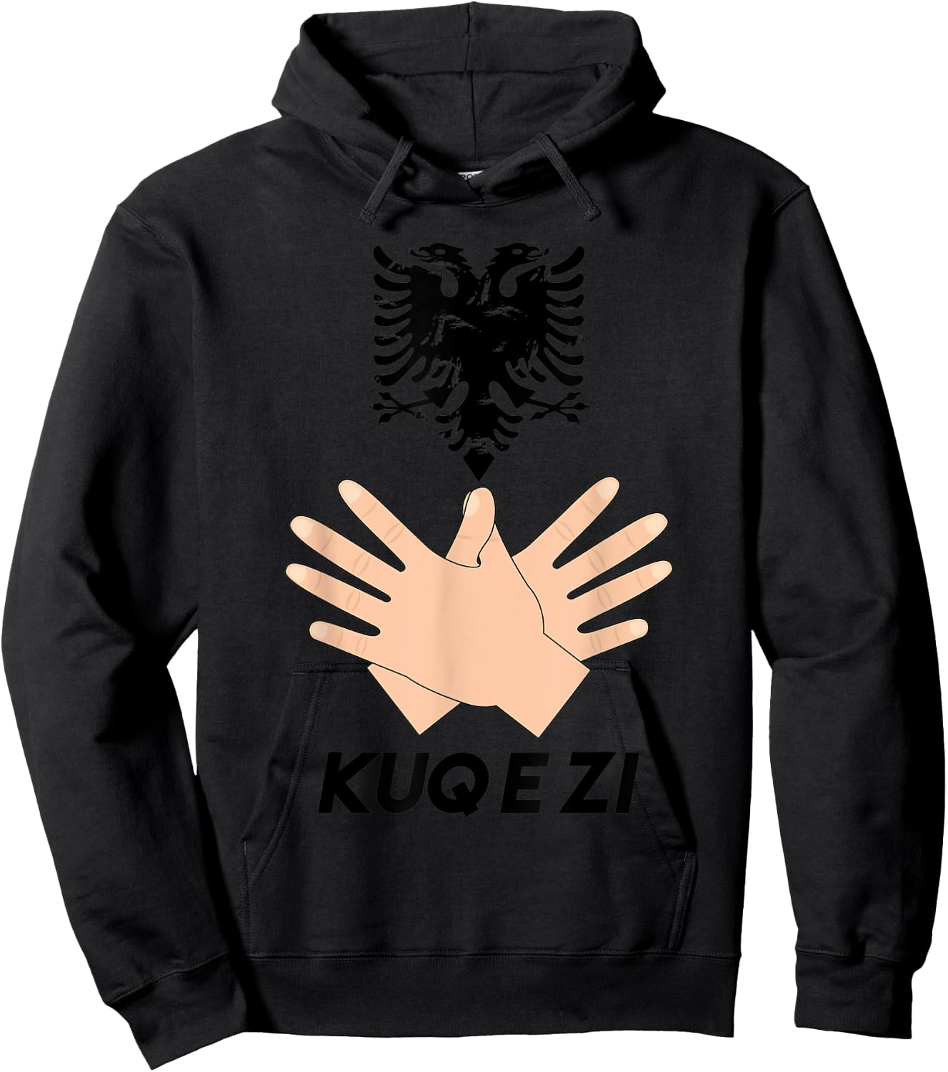 Albanian Flag Shqip Shqiponja Albanian Eagle Albania Hoodie - Hoodie | Black