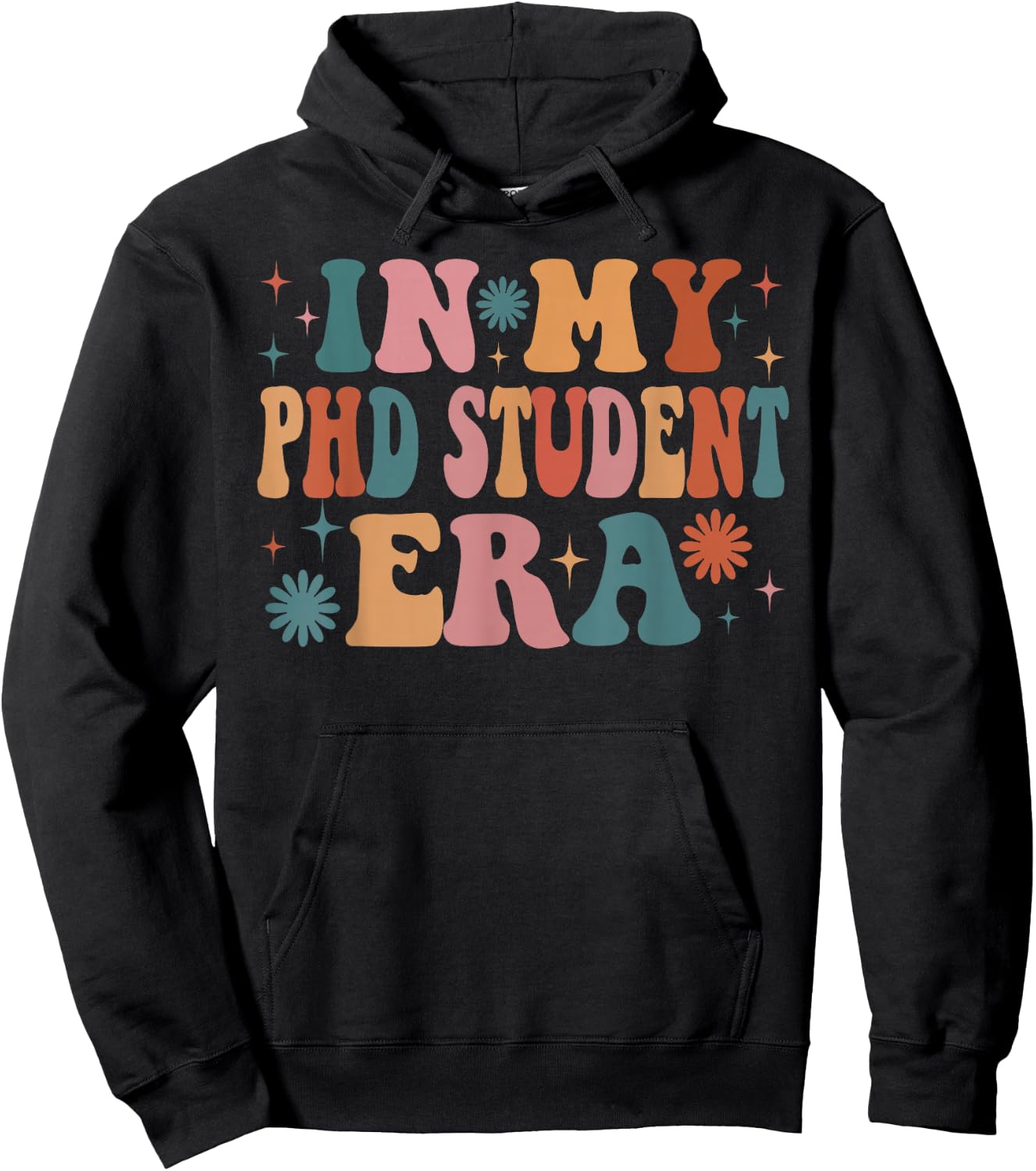 In My PHD Student Era Funny Women Christmas Presents Hoodie - Hoodie | Black