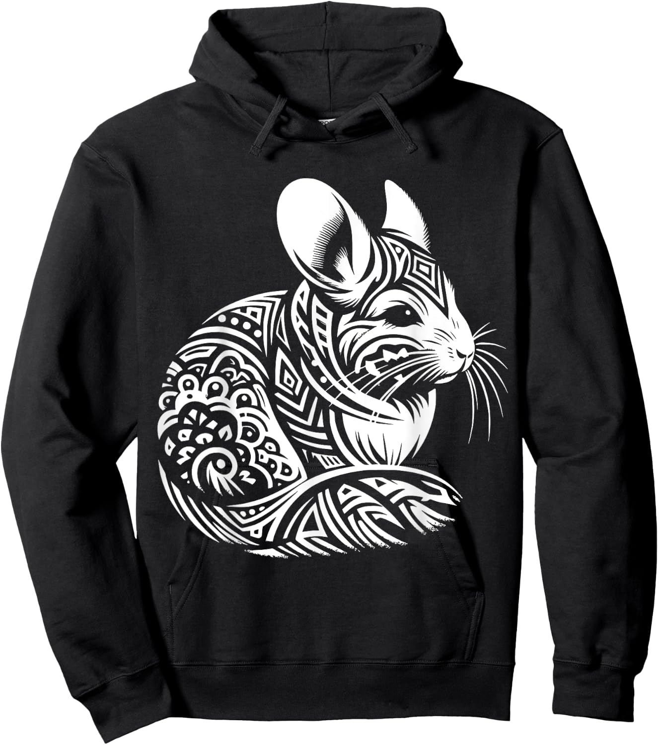 Tribal Chinchilla Hoodie - Hoodie | Black