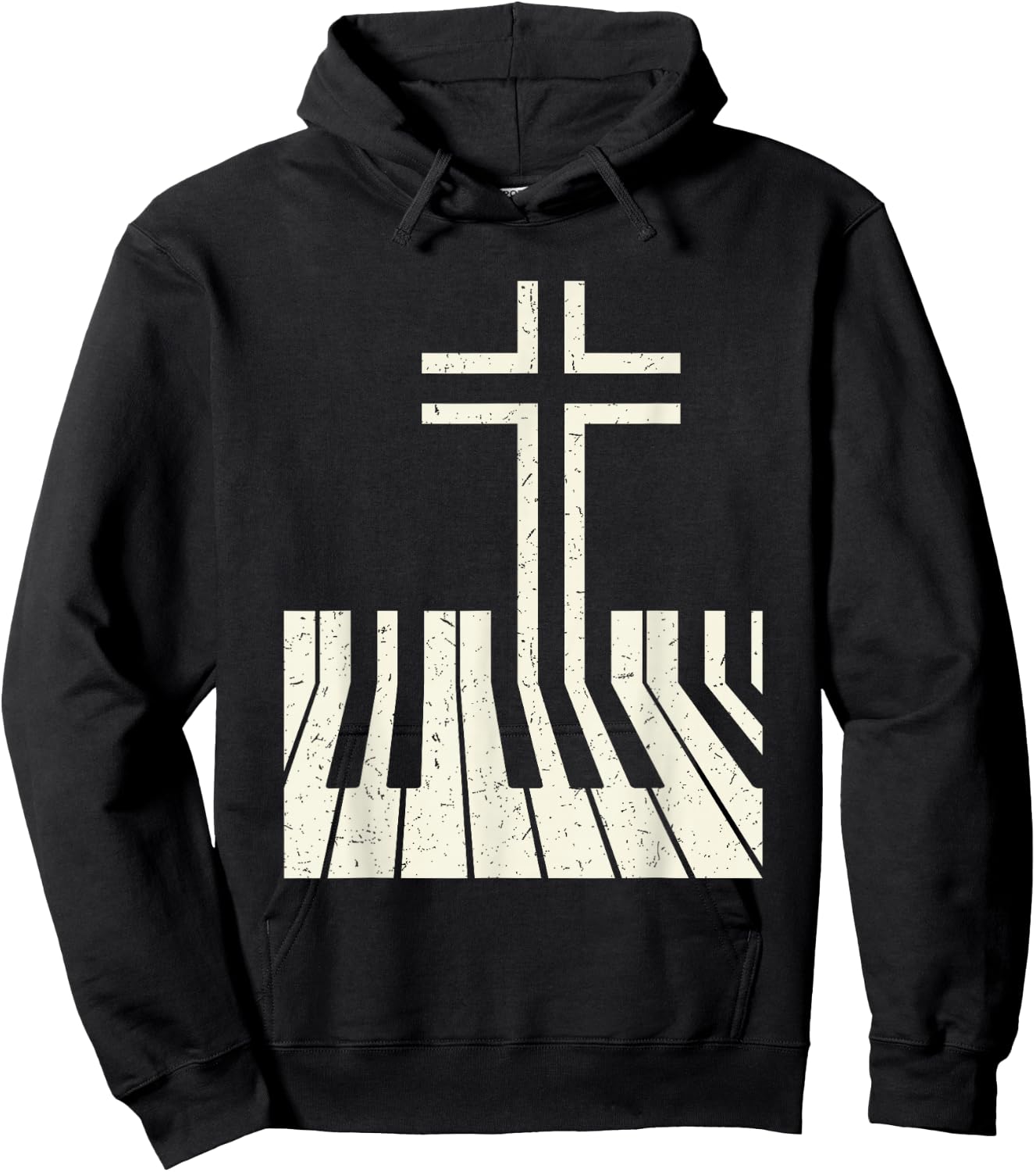 Christian Piano Player Piano Teacher Keyboard Hoodie - Hoodie | Black