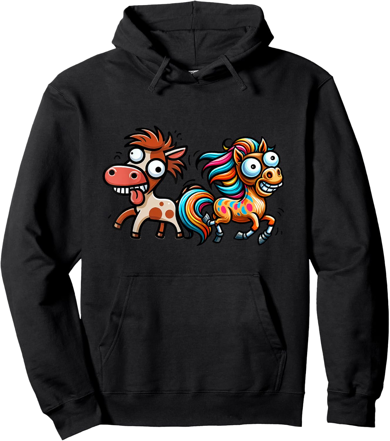 Funny Funny Horses Horse Rider Birthday Hoodie - Hoodie | Black