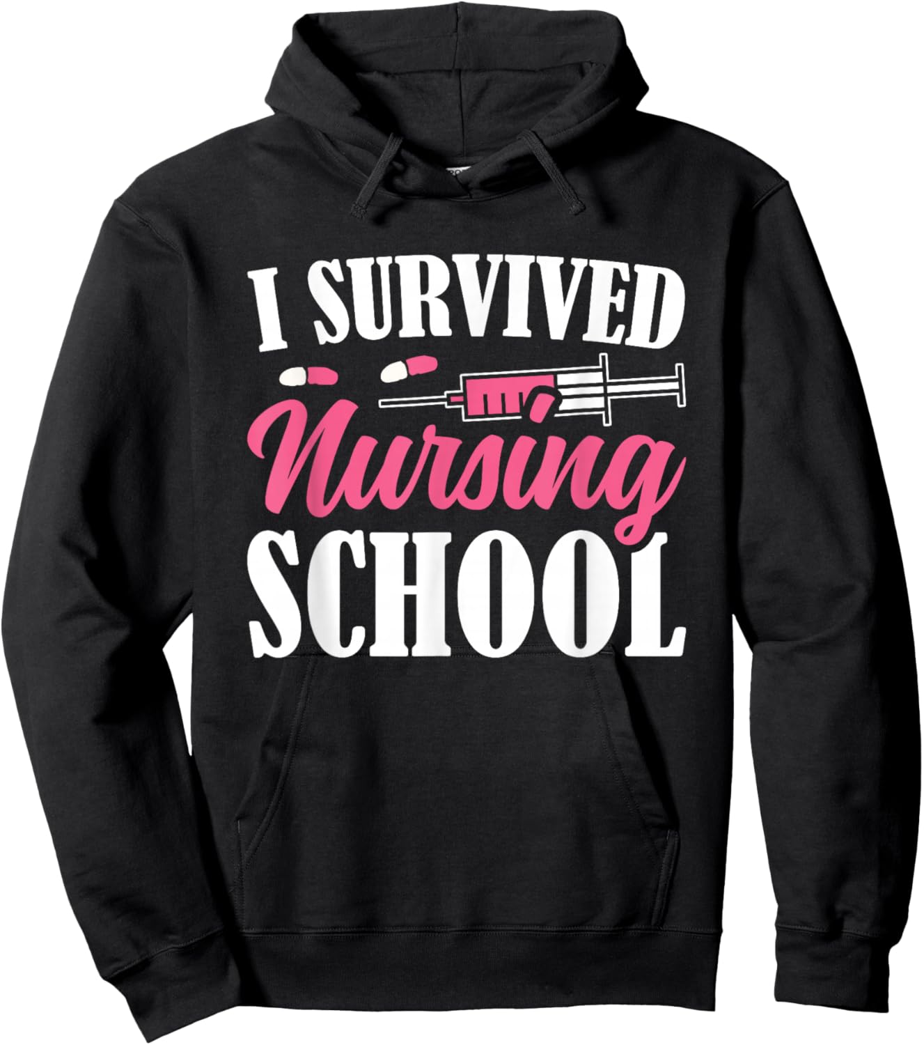 I Survived Nursing School Hoodie - Hoodie | Black