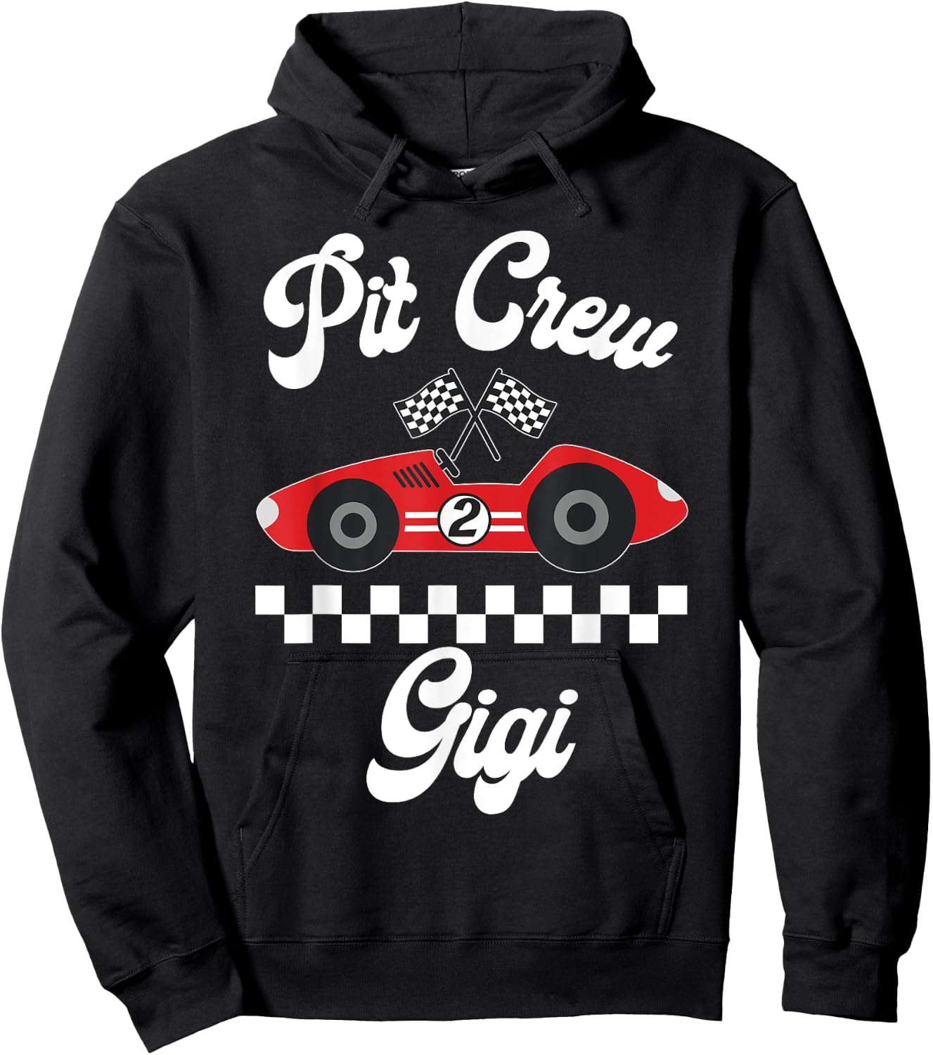 Two Fast Birthday Racing Car Party Gigi Of The Birthday Boy Hoodie - Hoodie | Black