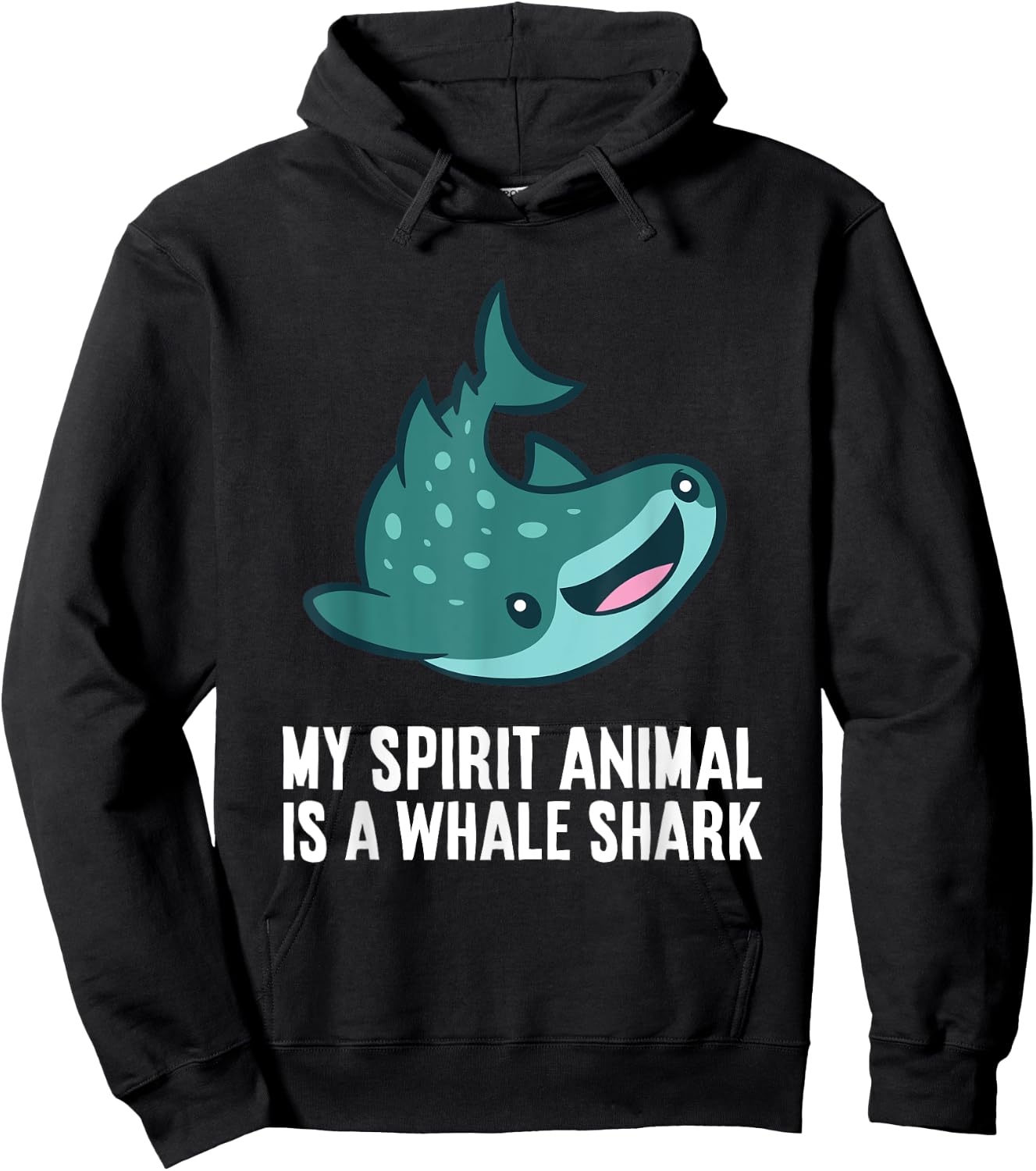 My Spirit Animal Is A Whale Shark Love Whale Sharks Hoodie - Hoodie | Black