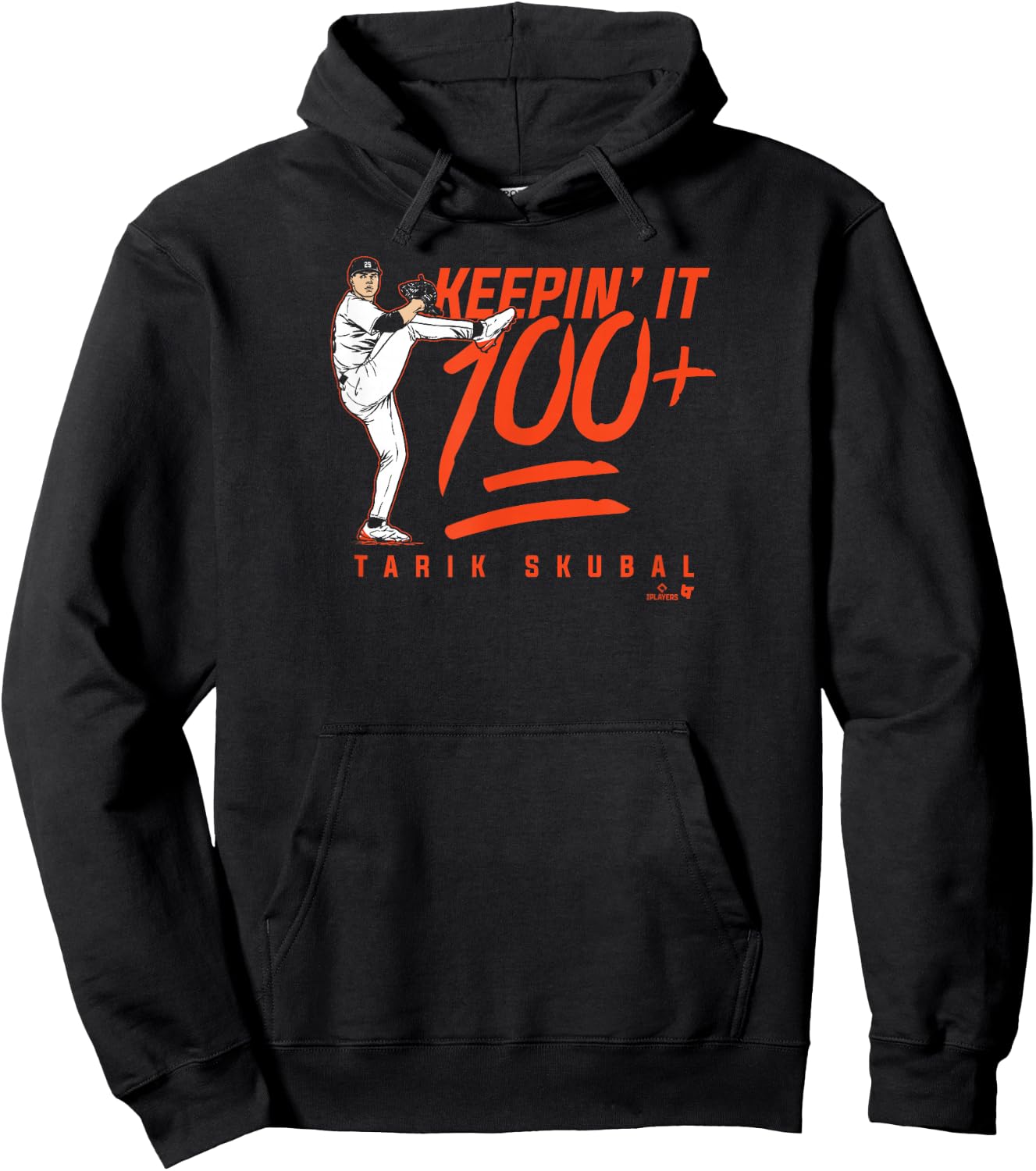 Tarik Skubal - Keepin' It 100+ - Detroit Baseball Hoodie - Hoodie | Black