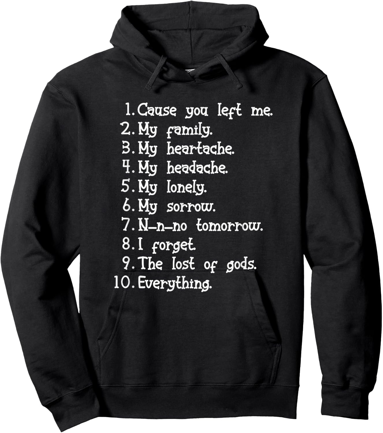 I Forget What Eight Was For Funny Saying Music Hoodie - Hoodie | Black