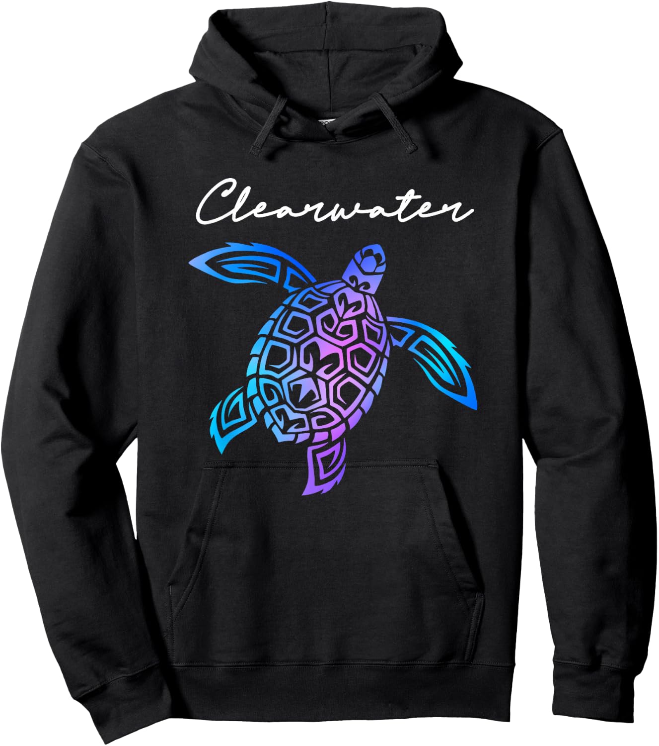 Clearwater Florida Sea Turtle Beach Vacation Souvenir Women Kids Hoodie - Hoodie | Black