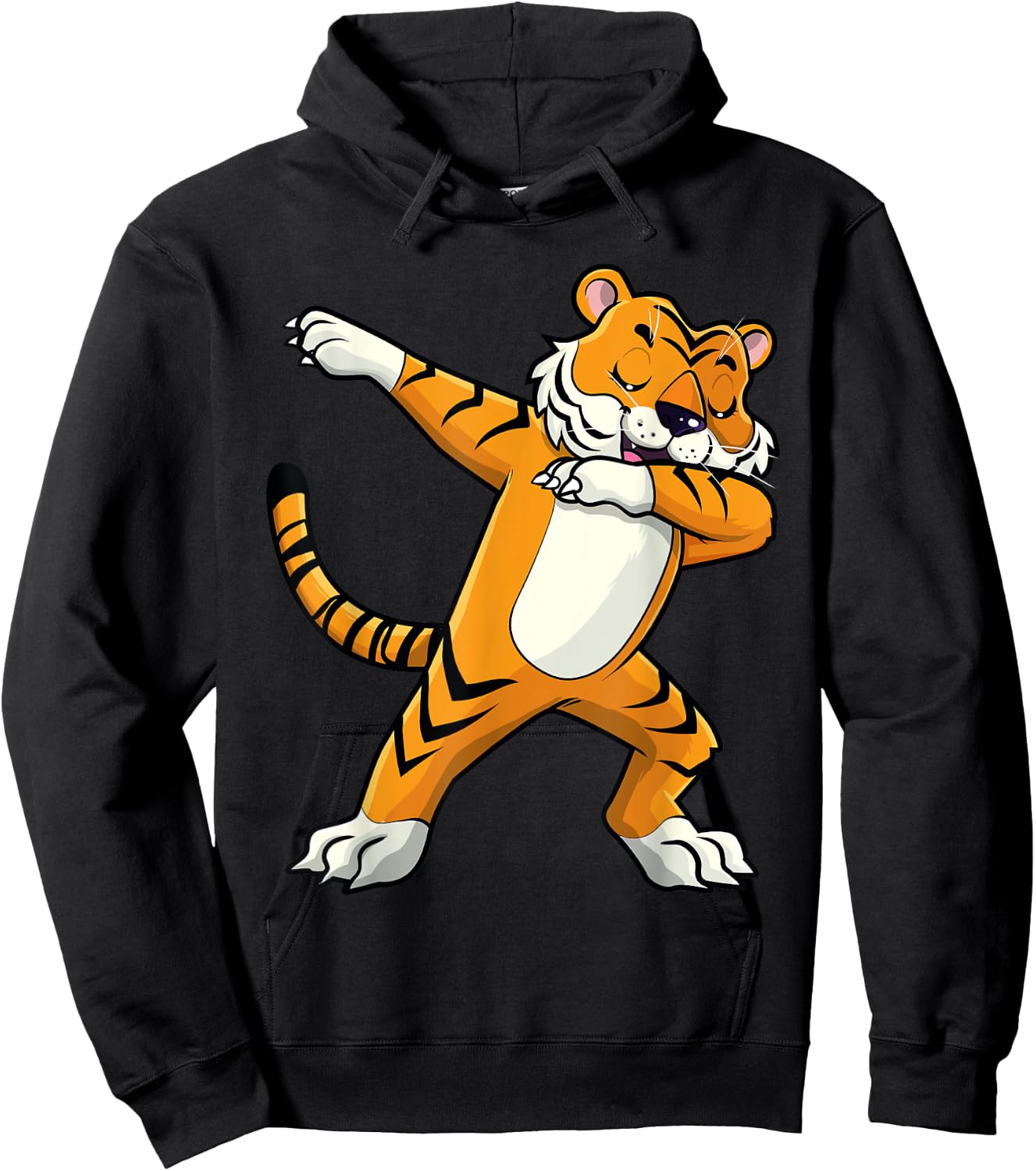 Dabbing Tiger Zoo Birthday Safari Lover Men Women Kids Hoodie - Hoodie | Black