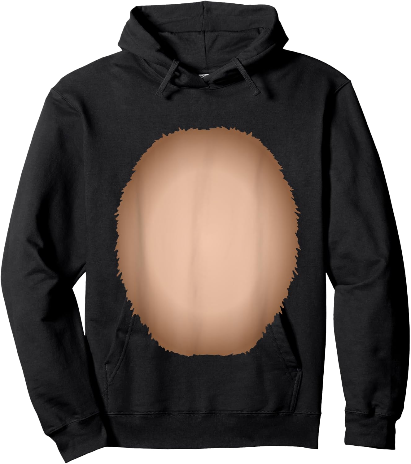Funny Lazy DIY Bear Belly Costume for Halloween Party Hoodie - Hoodie | Black