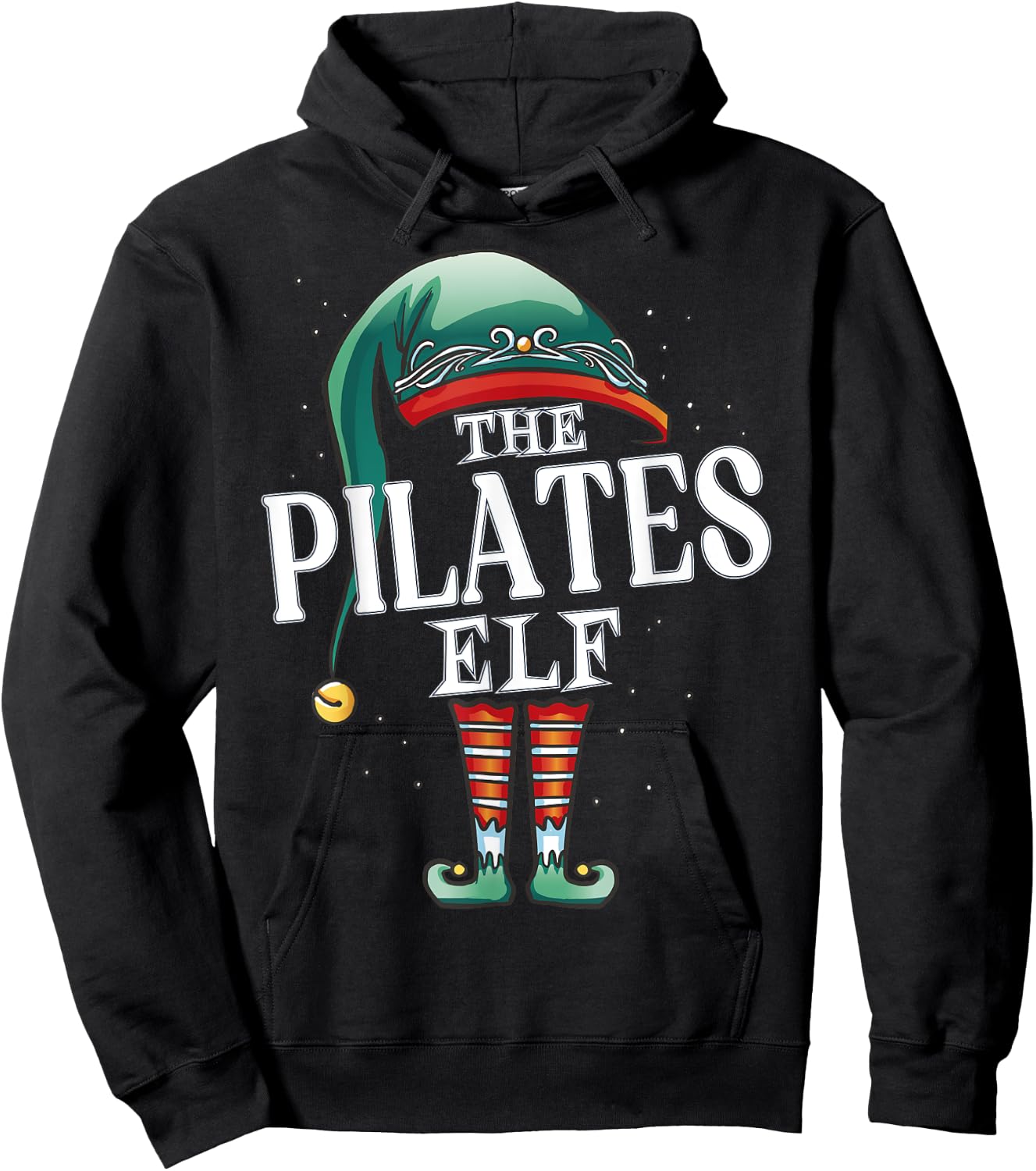Pilates Elf Christmas Group Xmas Pajama Party Hoodie - Hoodie | Black