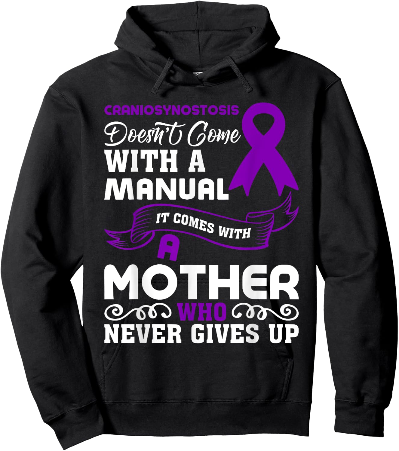 Craniosynostosis Awareness Craniosynostosis Mom Hoodie - Hoodie | Black