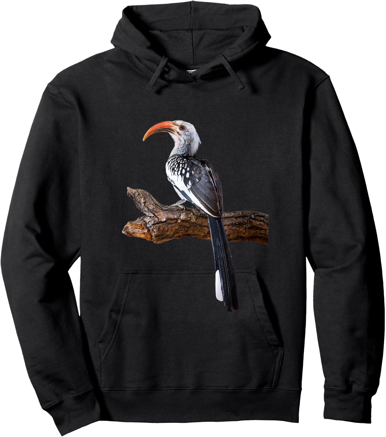 Yellow Hornbill Bird Shirt Southern Yellow-billed Hornbill Hoodie - Hoodie | Black