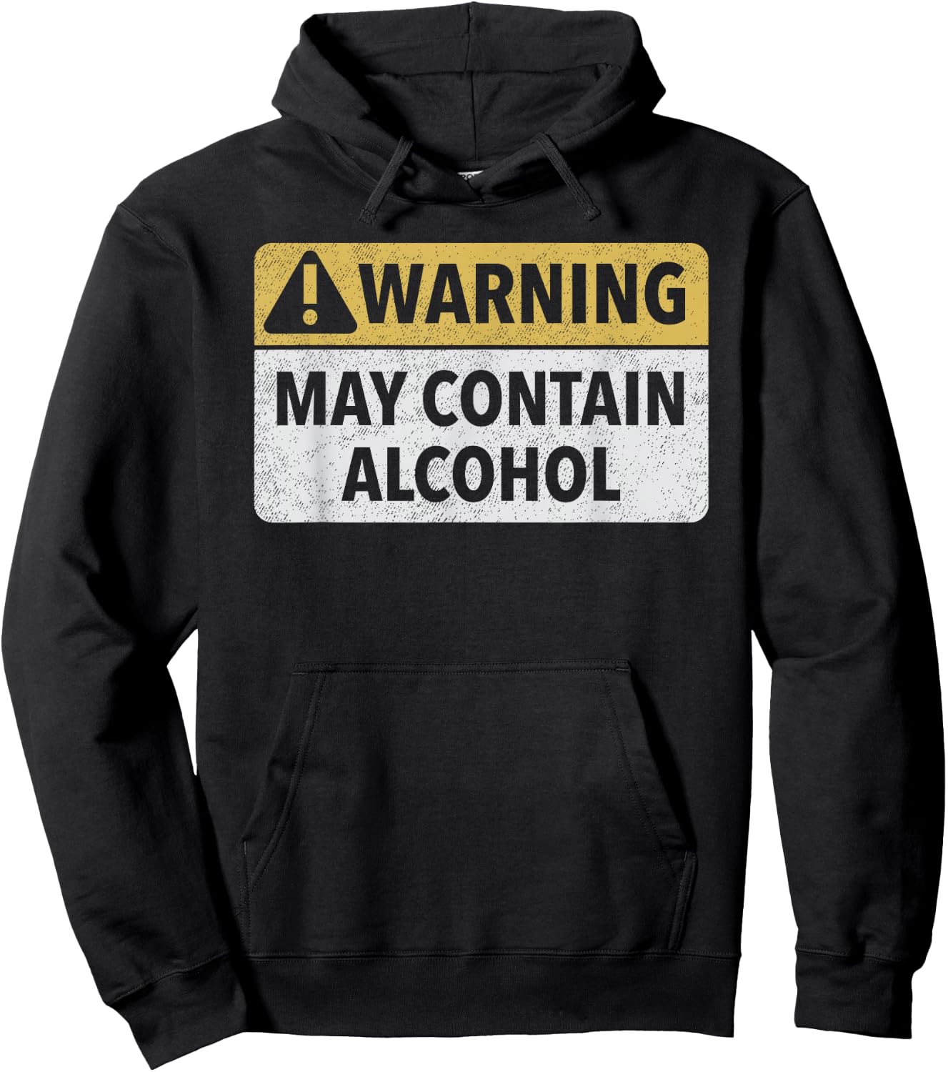 Warning May Contain Alcohol Hoodie - Hoodie | Black