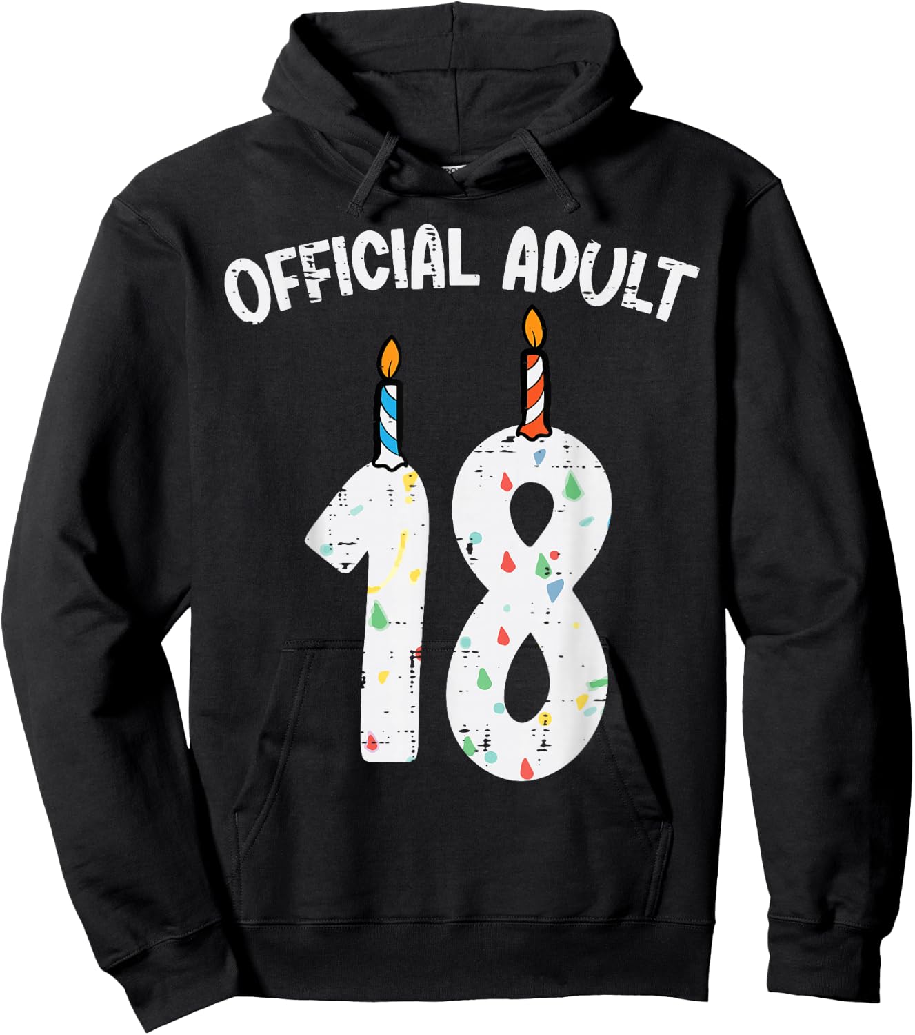 Official Adult 18 Candles 18th Birthday Women Girls Hoodie - Hoodie | Black