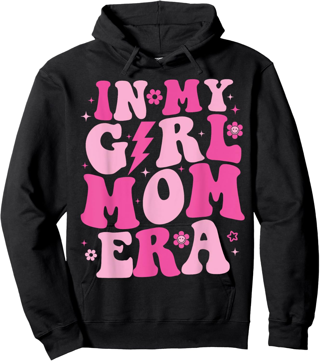 In My Girl Mom Era Groovy Mom Mothers Day 2024 Hoodie - Hoodie | Black