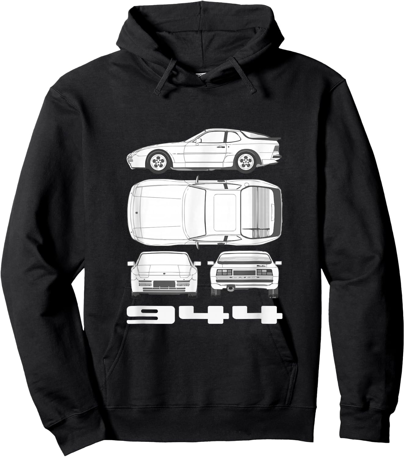 944 Graphic T Shirt Premium Hoodie - Hoodie | Black