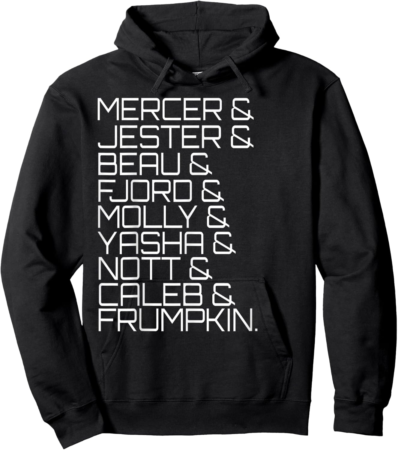 Character List Second Campaign Shirt Hoodie - Hoodie | Black