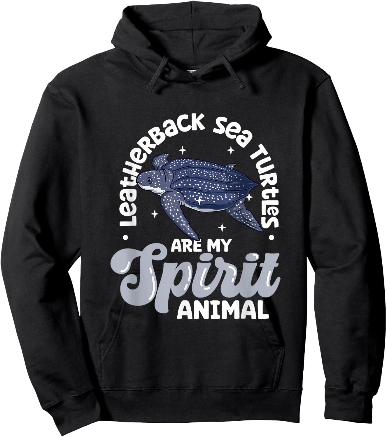 My spirit animal - Leatherback Sea Turtle Hoodie - Hoodie | Black