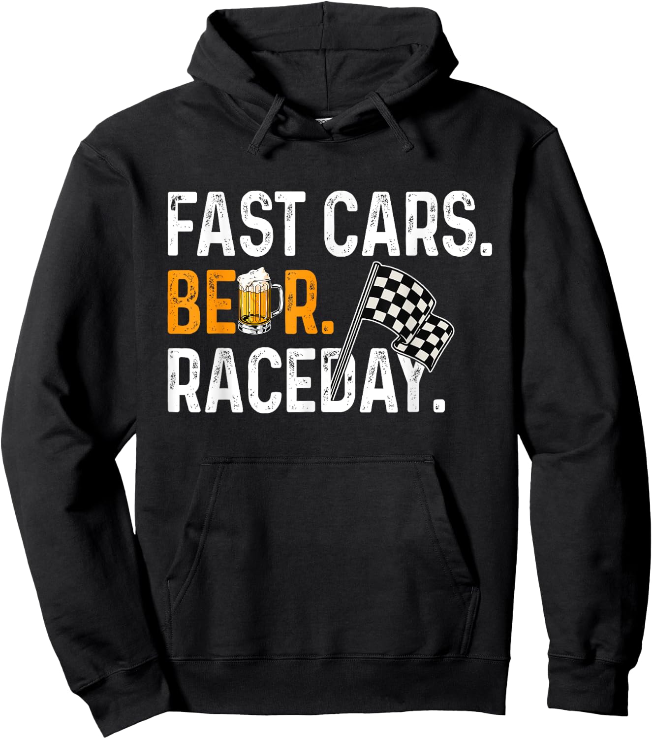 Fast Cars Beer Race Day Funny Car Driver Racing Drinking Hoodie - Hoodie | Black