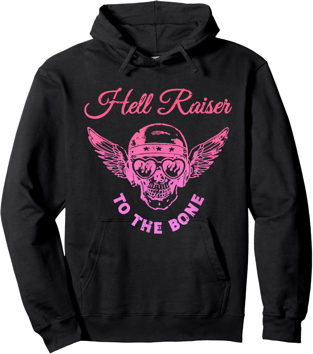 Hell Raiser To The Bone Skeleton Design Hoodie - Hoodie | Black
