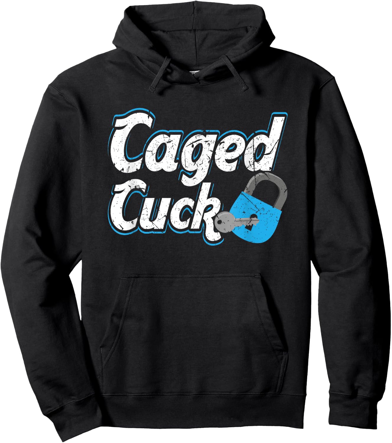 Caged Cuck Kinky Submissive Cuckold Boy Fetish Chastity Hoodie - Hoodie | Black