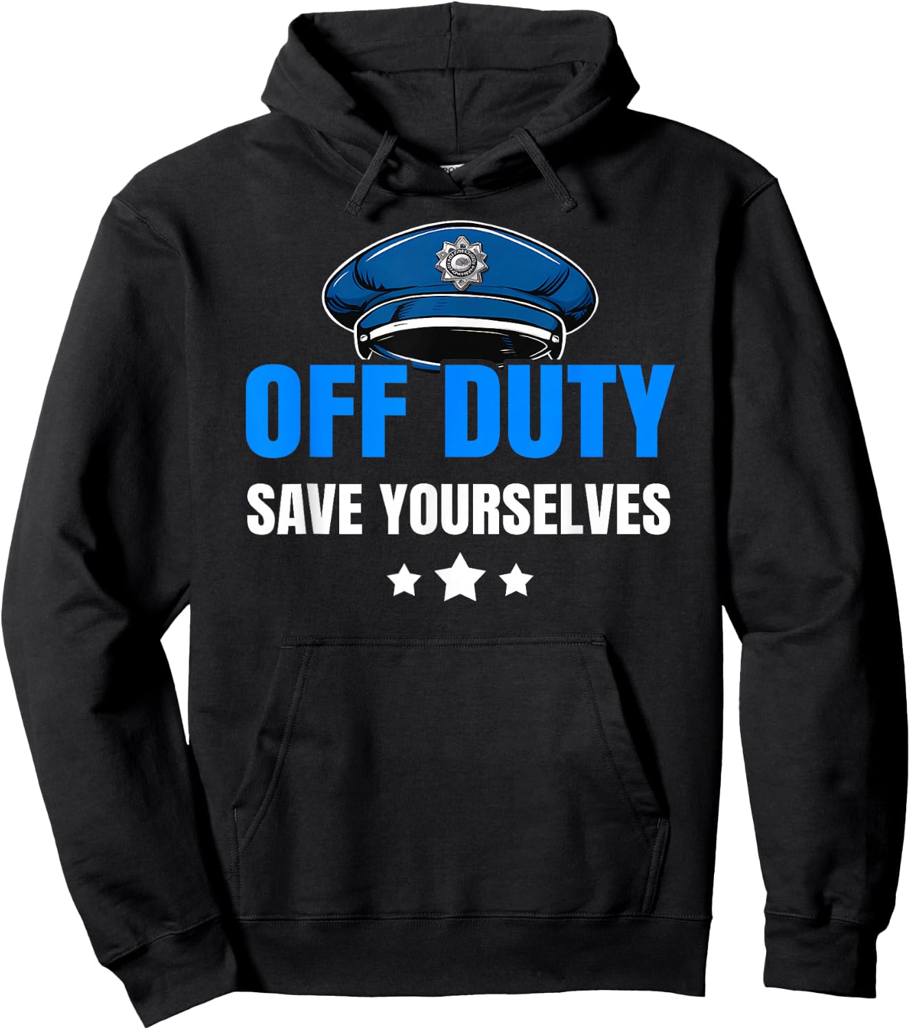 Funny Police Officer Policeman Cop Gift: & Hoodie - Hoodie | Black