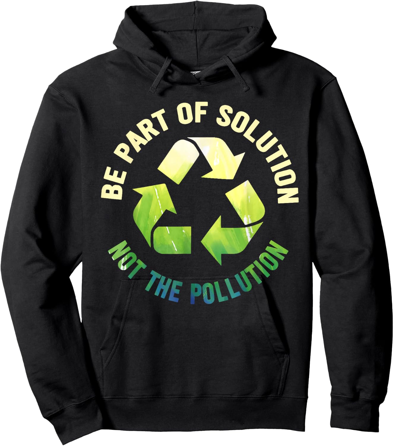 No Littering Anti Littering Recycle Climate Change Hoodie - Hoodie | Black
