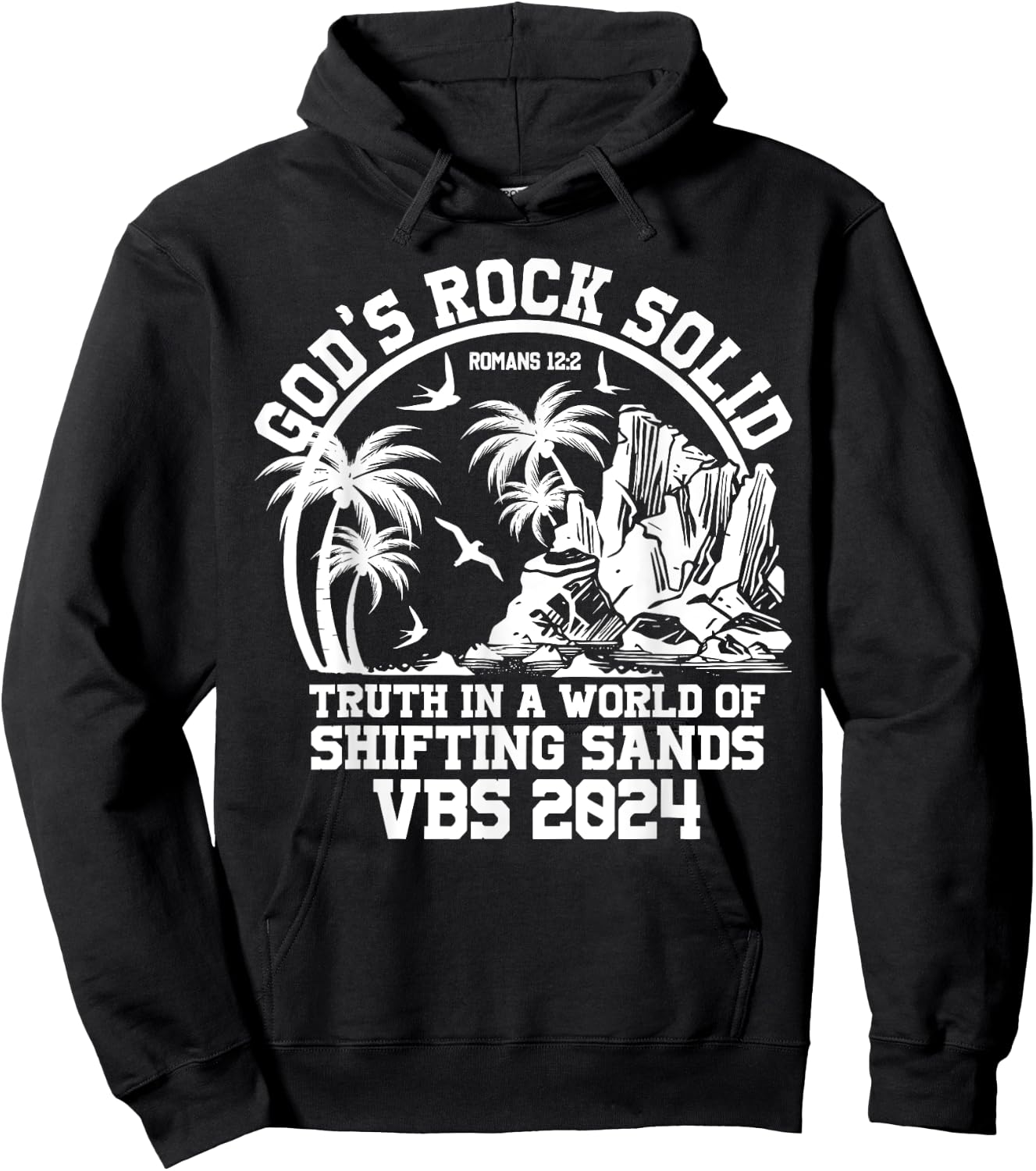 God's Rock Solid VBS 2024 Vacation Bible School Hoodie - Hoodie | Black