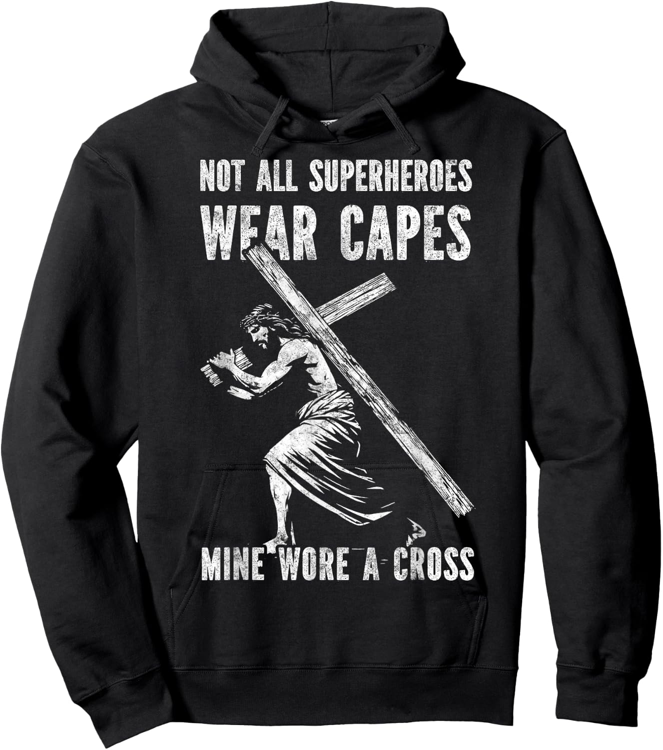 Not All Superheroes Wear Capes Jesus Christ Cross Christian Hoodie - Hoodie | Black
