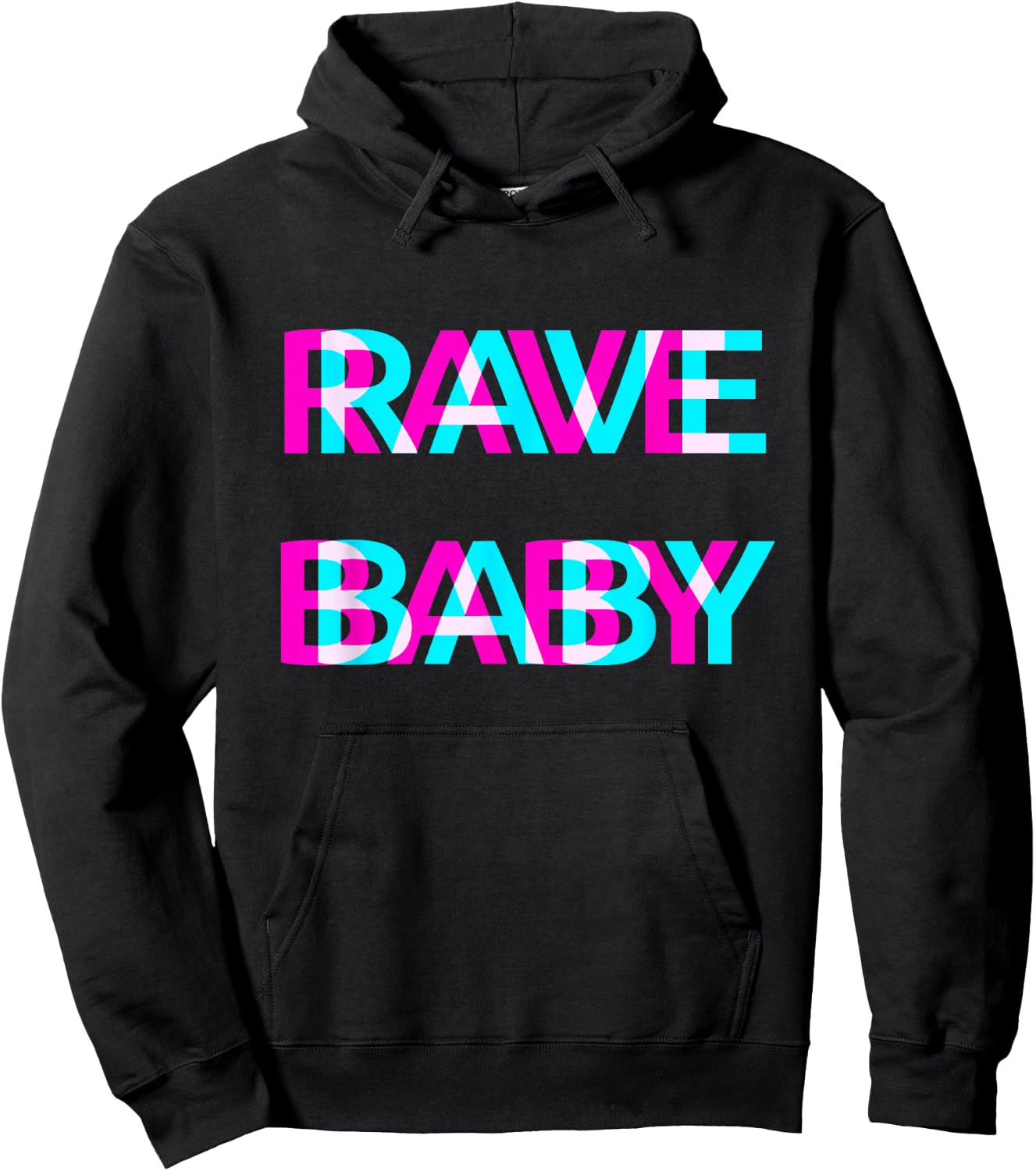 Rave Baby EDM Techno Festival Raver Hoodie - Hoodie | Black