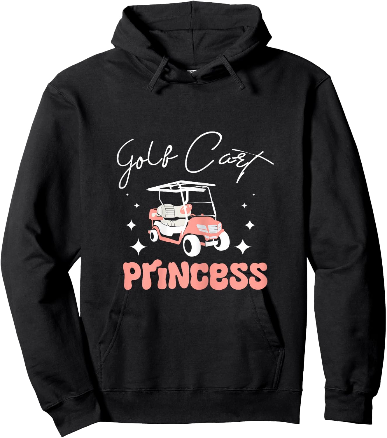 Girl Women Golf cart princess Hoodie - Hoodie | Black